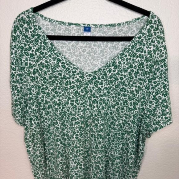 NFS Old Navy- Green and White top Size XXL - Picture 2 of 4